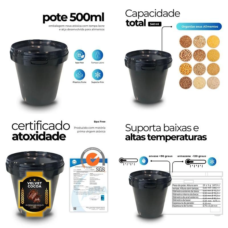 Miniatura Pote Para Colocar Nutella - Kit Com 100 Pçs