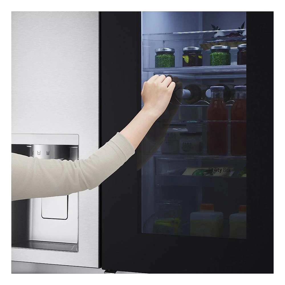 Geladeira lg side by side instaview gc-x267gl5 628l inox look inverter bivolt