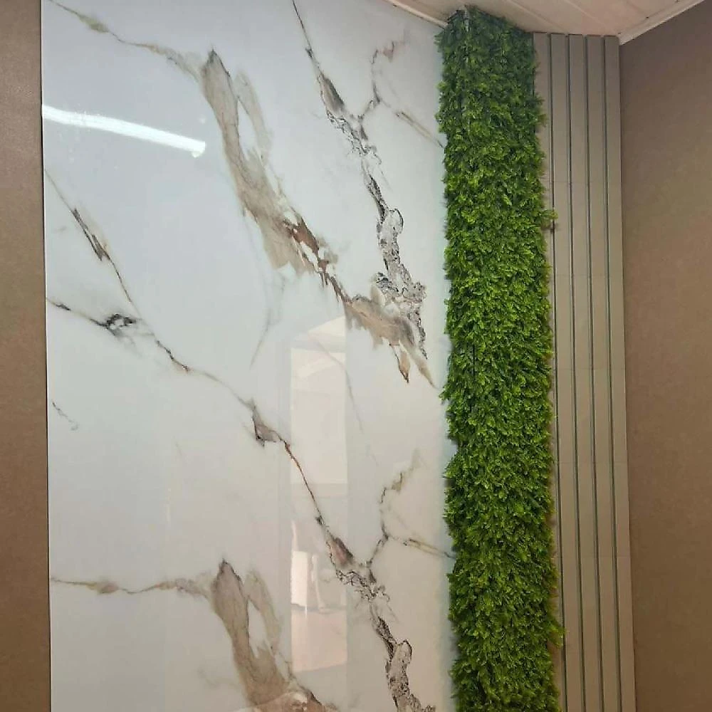 Revestimento Decorativo Premium Placa Marmorizada 244cm X 122cm 2,97m² de Cobertura Formaco Decor Revestimento Decorativo 3d Premium Placa Marmorizada 244cm X 122cm 2,97m² de Cobertura Bianco Oro