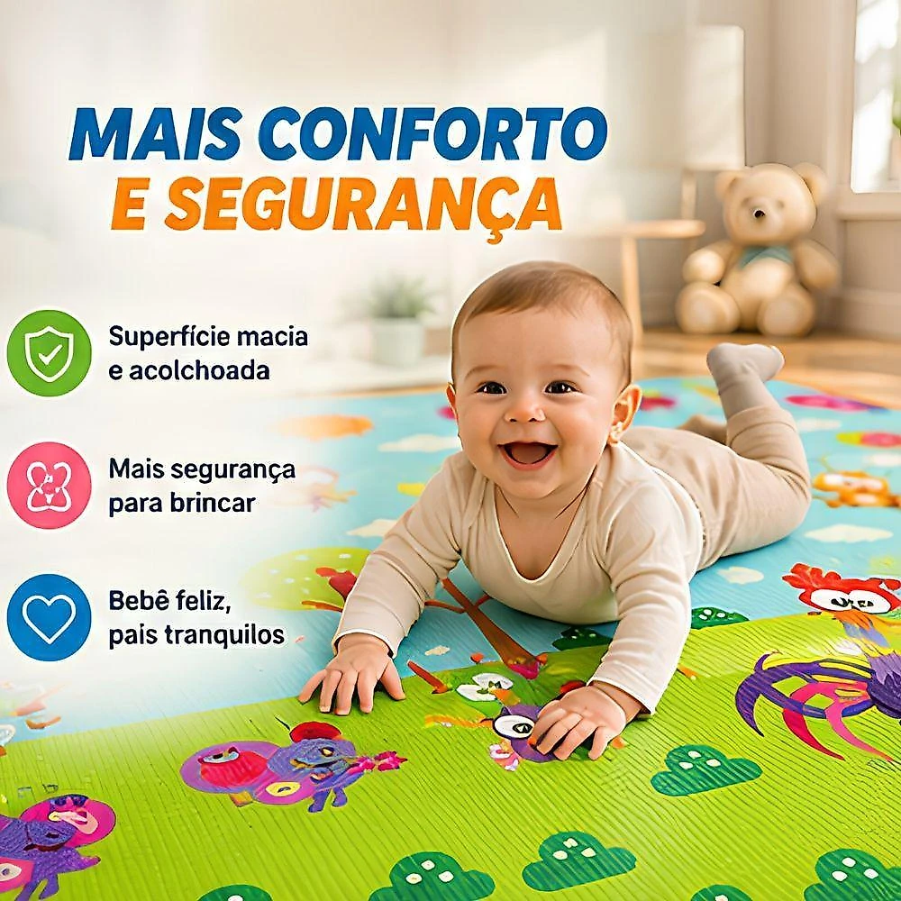 Tapete Infantil 20202 Dupla Face Galinha Pintadinha 180x120cm Yeet