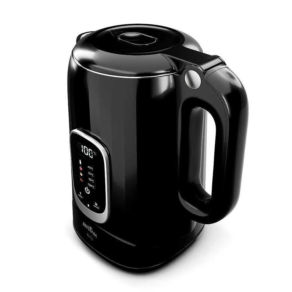 Chaleira Elétrica Britânia BCH17D 1250W 1,7L Aço Inox Preto Painel Touch 110V