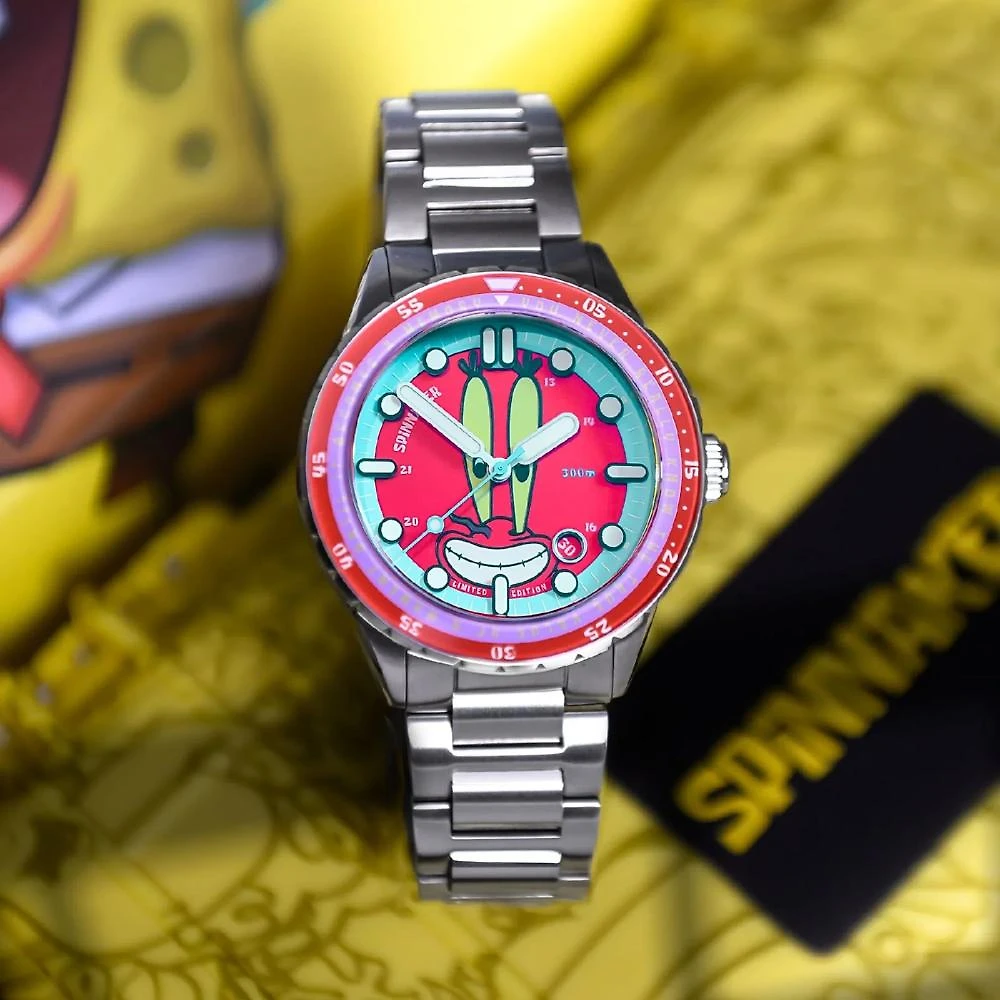 Miniatura Relógio Spinnaker Hass Automatic Mr. Krabs Red 25th Limited Edition SP-5138-44