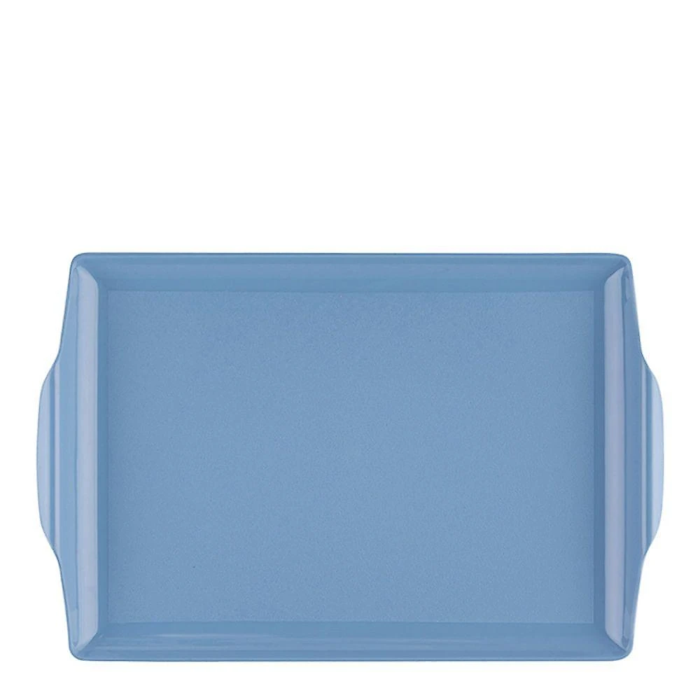 Bandeja Square Retangular 23x35 Azul Em Polipropileno Linha Tendência Vem