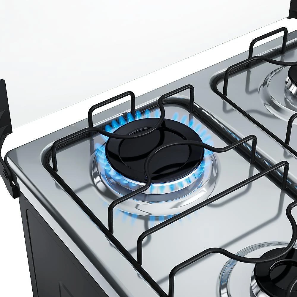 Fogão 4 Bocas Branco Com Mesa Inox Dako Novo Supreme Bivolt