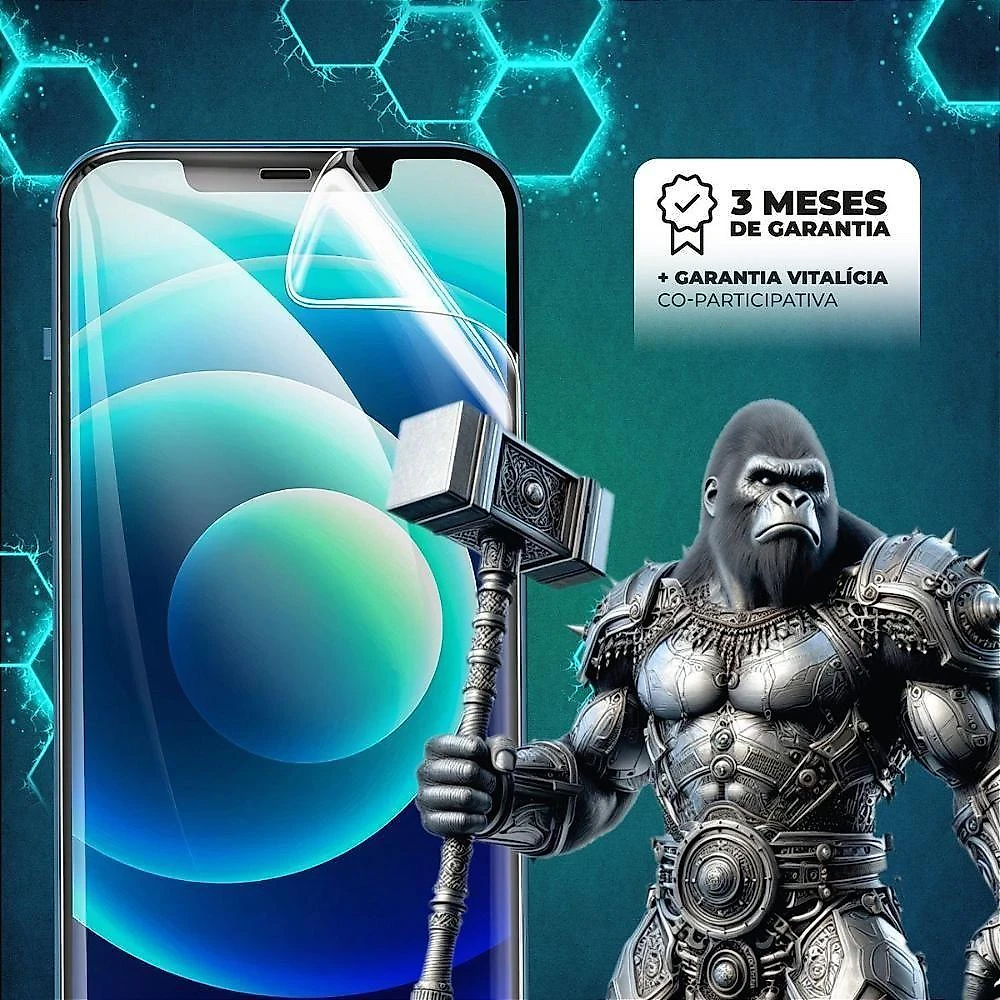 Película Protetora Gshield Pura 90s Pro Max Hydrogel HD 0,19mm 97% High Definition Transparente