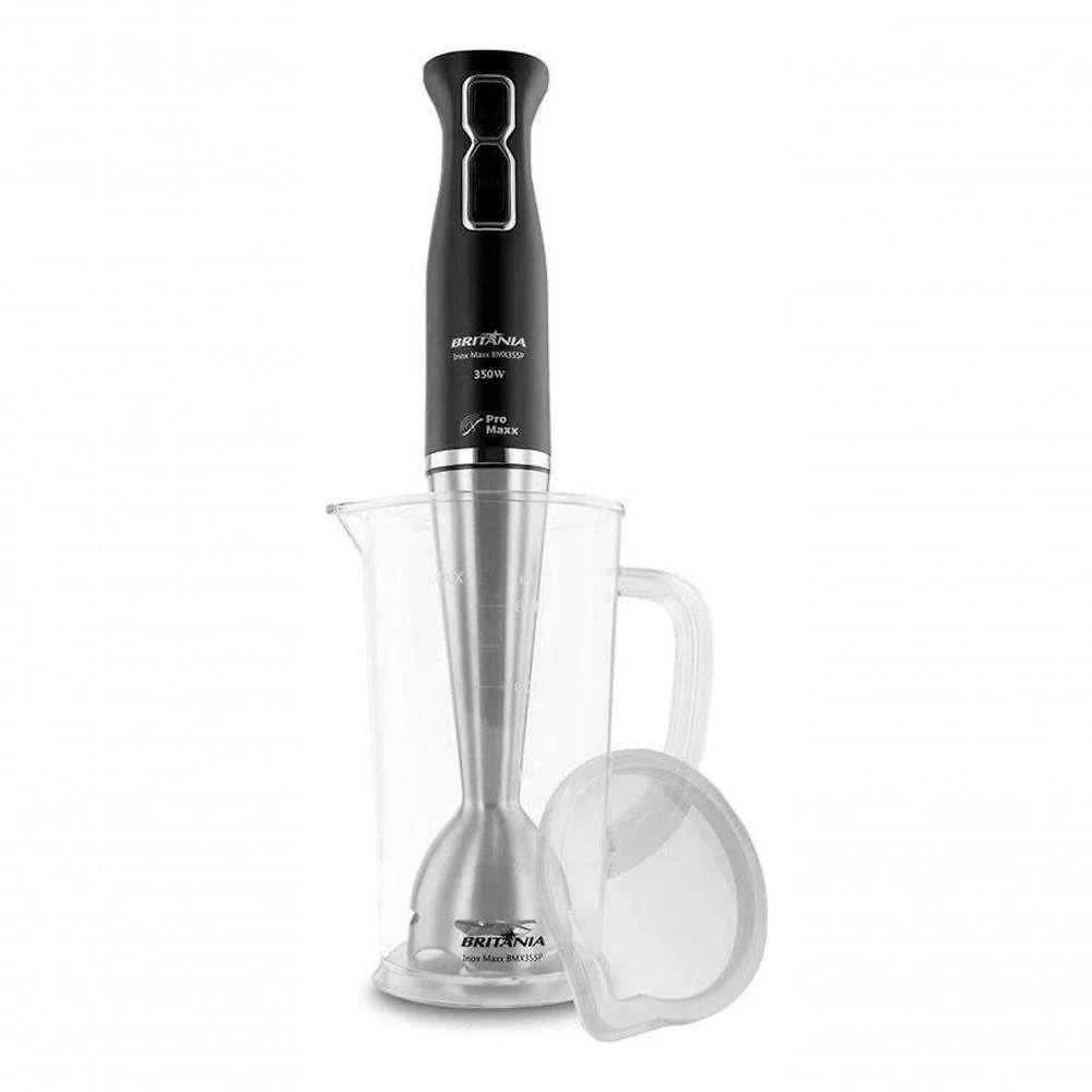 Mixer com Copo Inox Maxx BMX355P 350W com Lâminas em Aço Inox Preto 110V