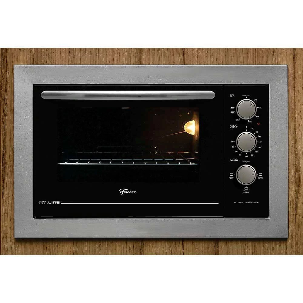Forno Elétrico Fischer Fit Line Embutir 48 Litros Inox 110V