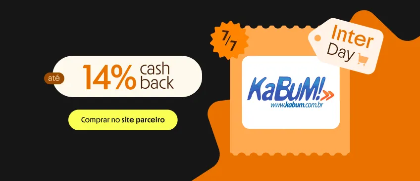 KABUM COM ATÉ 14% DE CASHBACK