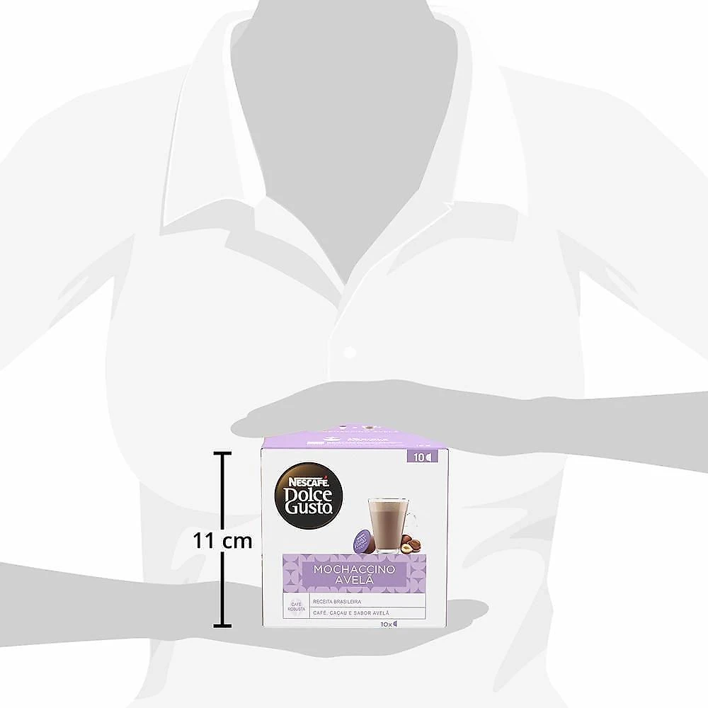Cápsulas de Café Mochaccino Avelã Nescafé Dolce Gusto 10 Unidades