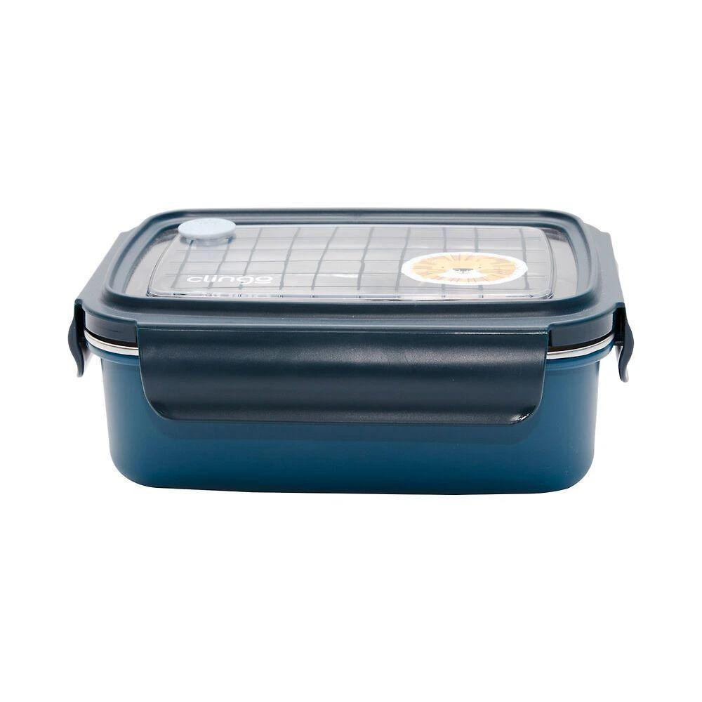 Bento Box Térmica Inox Luke com Divisórias e Compartimento para Água Quente - Lancheira Infantil