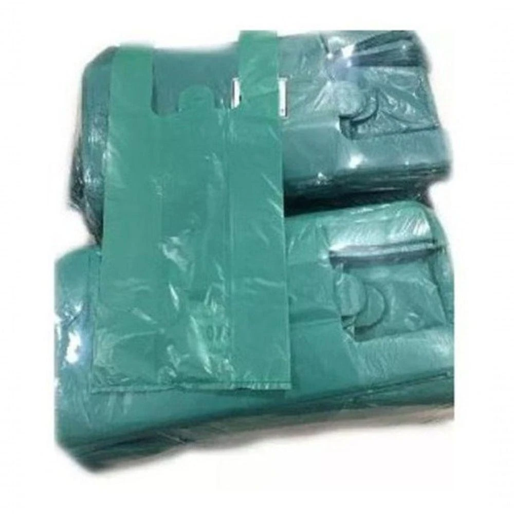 Sacola Plástica Reciclada Reforçada 1KG Tamanhos Variados Azul Verde Preto Higipack