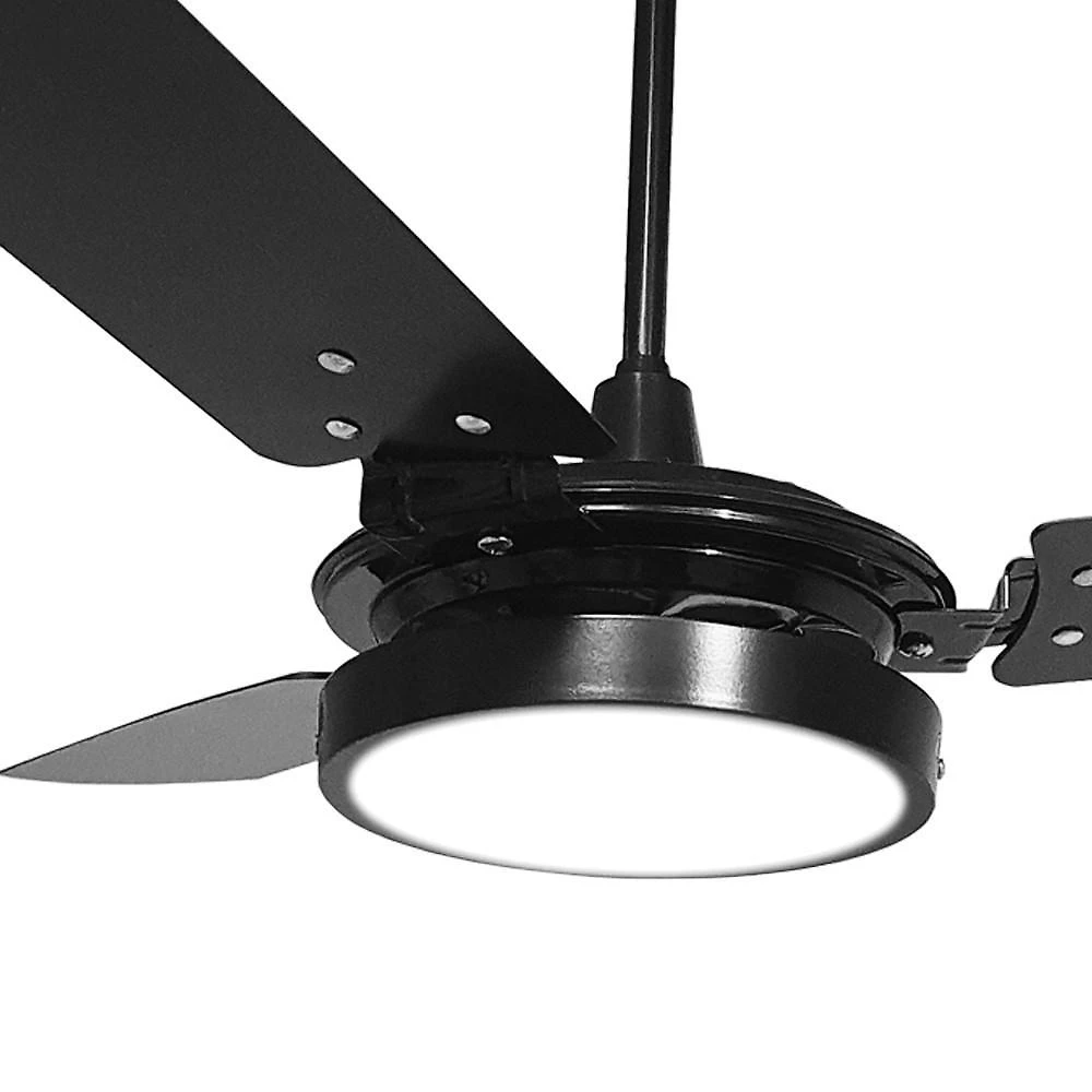 Miniatura Ventilador De Teto Valen Led 18W Preto Ventex 127V