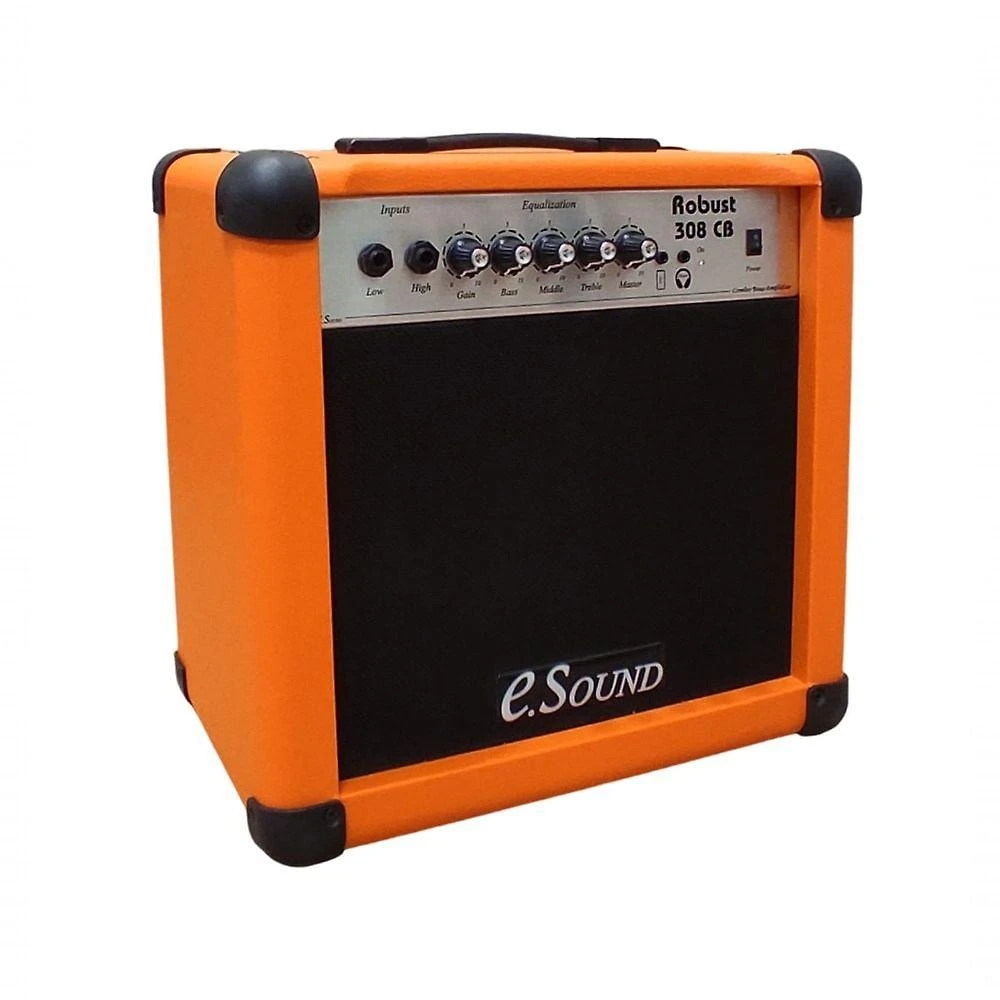 Amplificador para Contrabaixo Robust 308 CB 30 Watts RMS Bivolt em Laranja