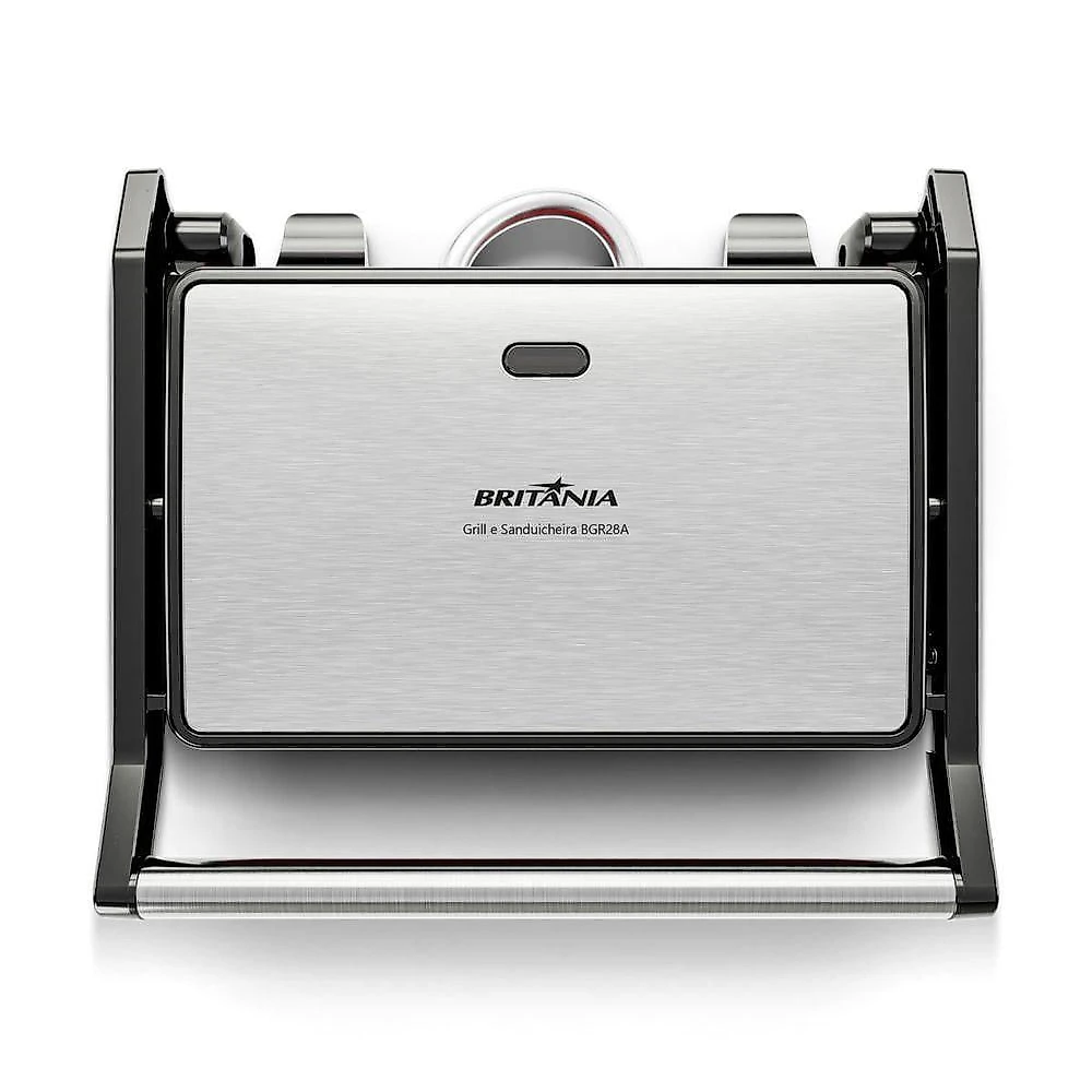Grill E Sanduicheira Britânia 2 Em 1 Abertura 180o BGR28A 220V