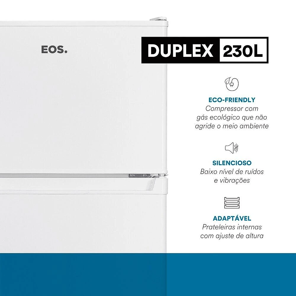 Geladeira EOS 230 Litros Duplex Branco ERV250DB 220V