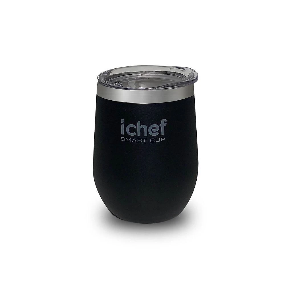 Torradeira Elétrica Breakfast + Smart Cup 350ML com Copos Térmicos Tampa Parede Dupla Preto Ichef