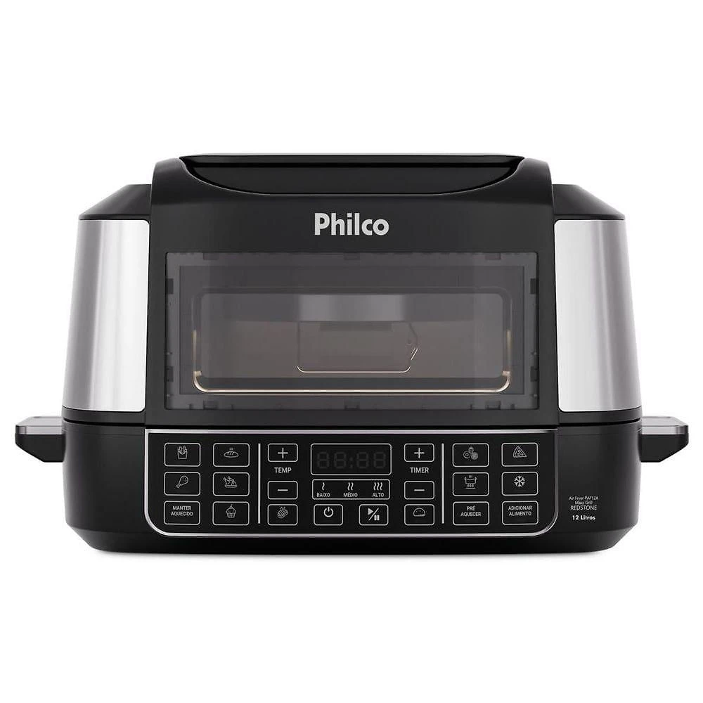 Air Fryer sem Óleo Philco PAF12A 12L 1800W Maxx Grill Redstone 110V