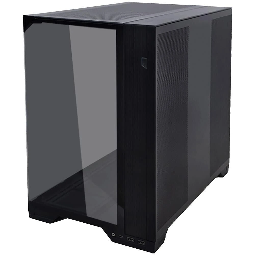 Miniatura Gabinete Gamer Lian Li O11 Vision Compact, E-ATX, Lateral em Vidro Temperado, Sem FANs, Preto - O11VPX-M BLACK