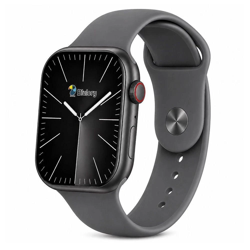 Smartwatch Blulory Glifo 9 2026 49MM AMOLED Monitoramento Cardíaco Bateria 240h Cinza