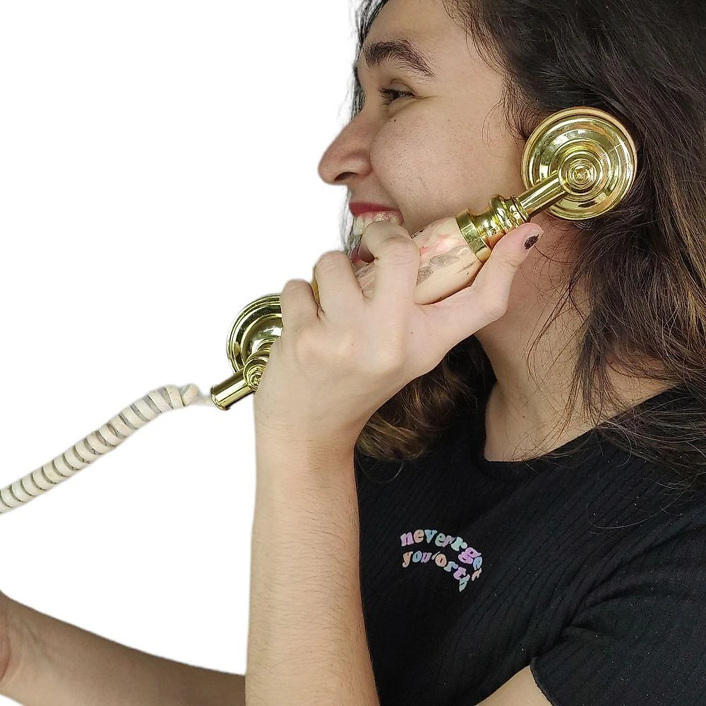 Gancho Monofone Vintage Microfone Rj11 Telefone Fixo Casa De