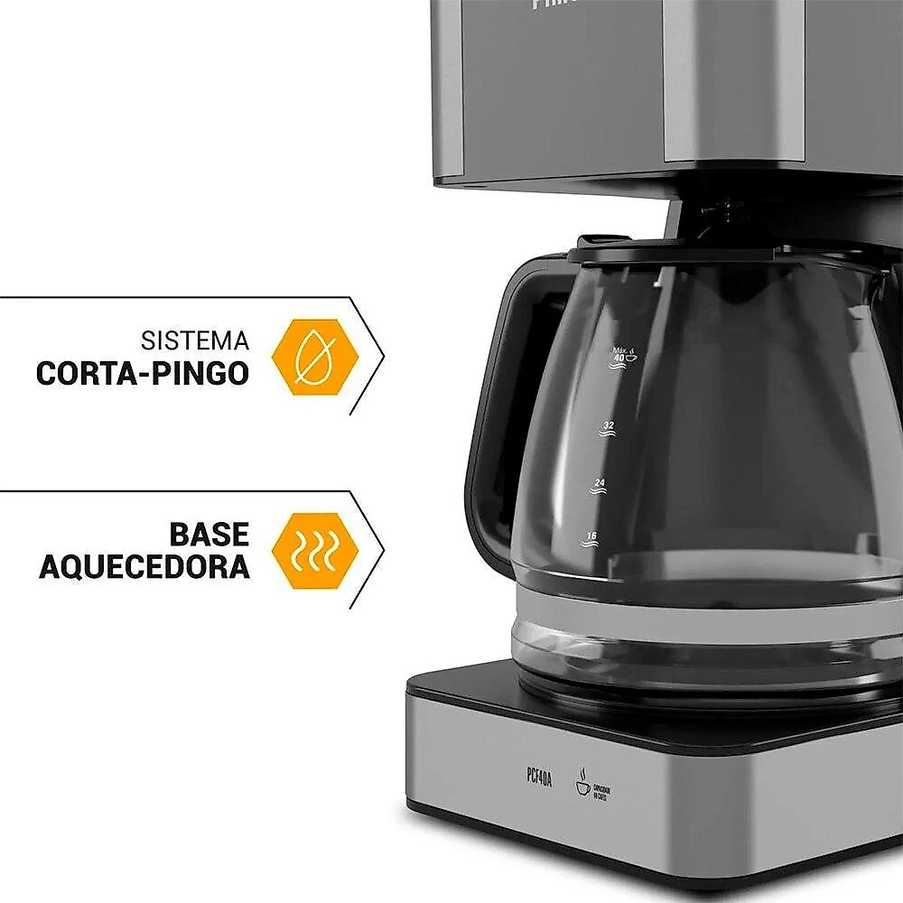 Cafeteira Elétrica Philco PCF40A, 1,5 Litros - 220 Volts