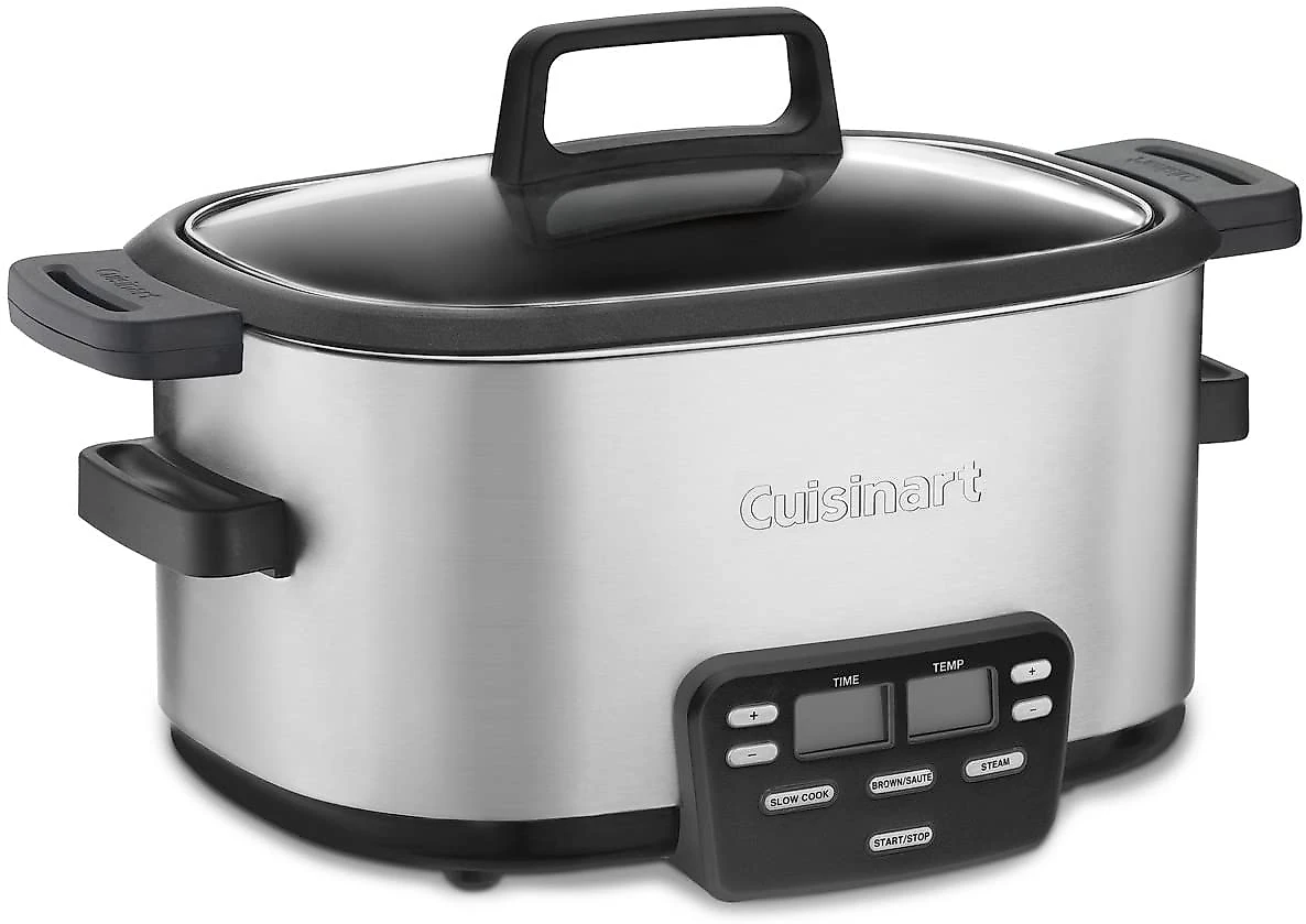 Cuisinart MSC600 3In1 Cook Central 6Quart MultiCooker Slow Cooker BrownSaute Steamer