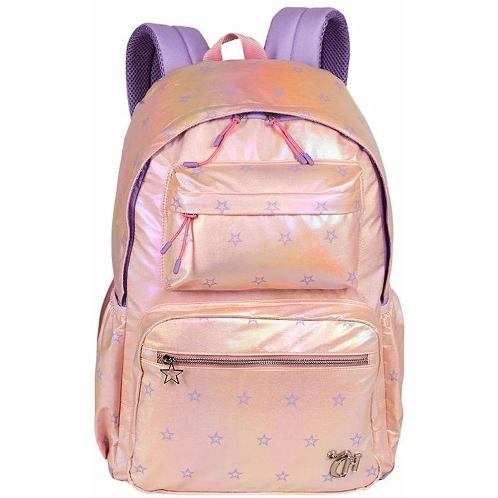 Mochila Sestini Capricho Estrelas Rainbow g 46cm Tecido Resistente