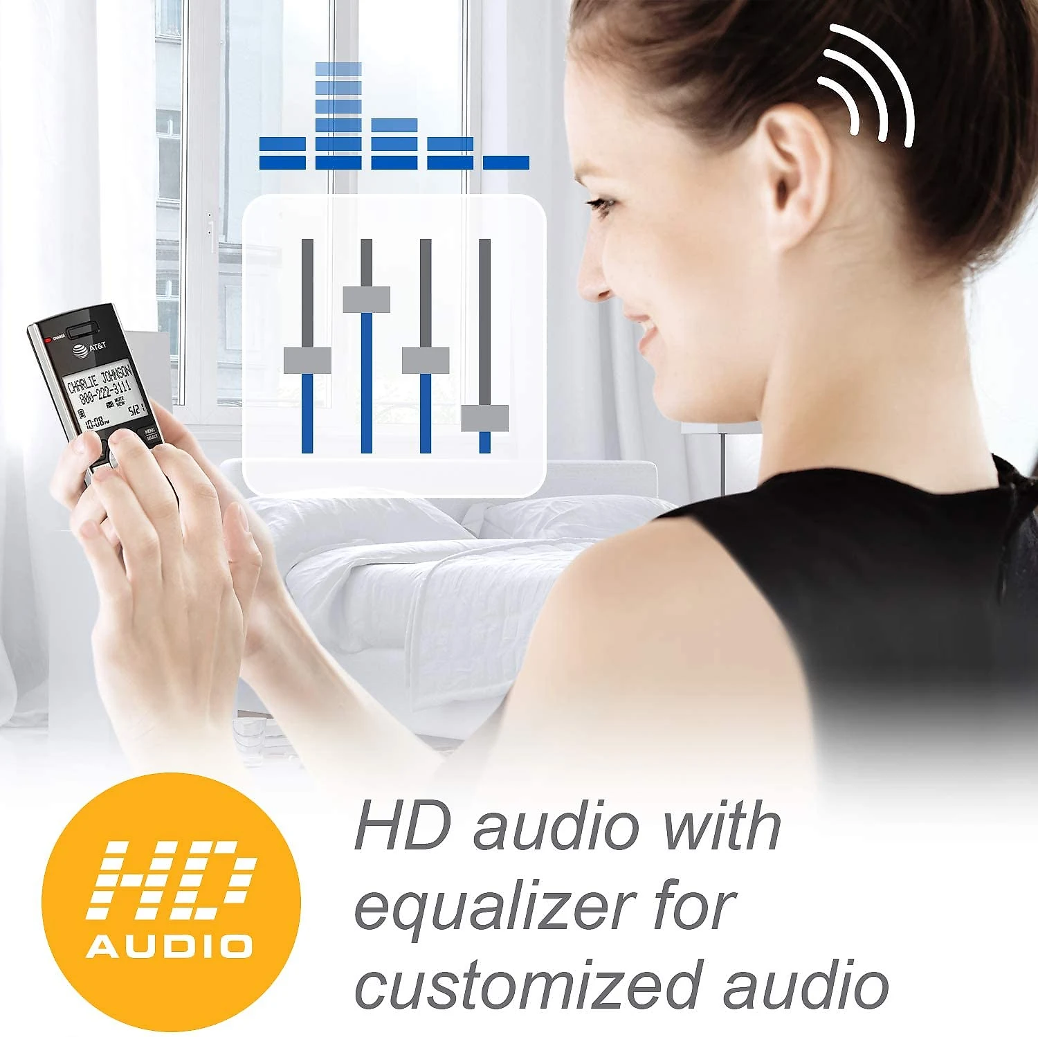 AT e T CL82307 Telefone sem Fio com Sistema de Atendimento Digital 3 Unidades