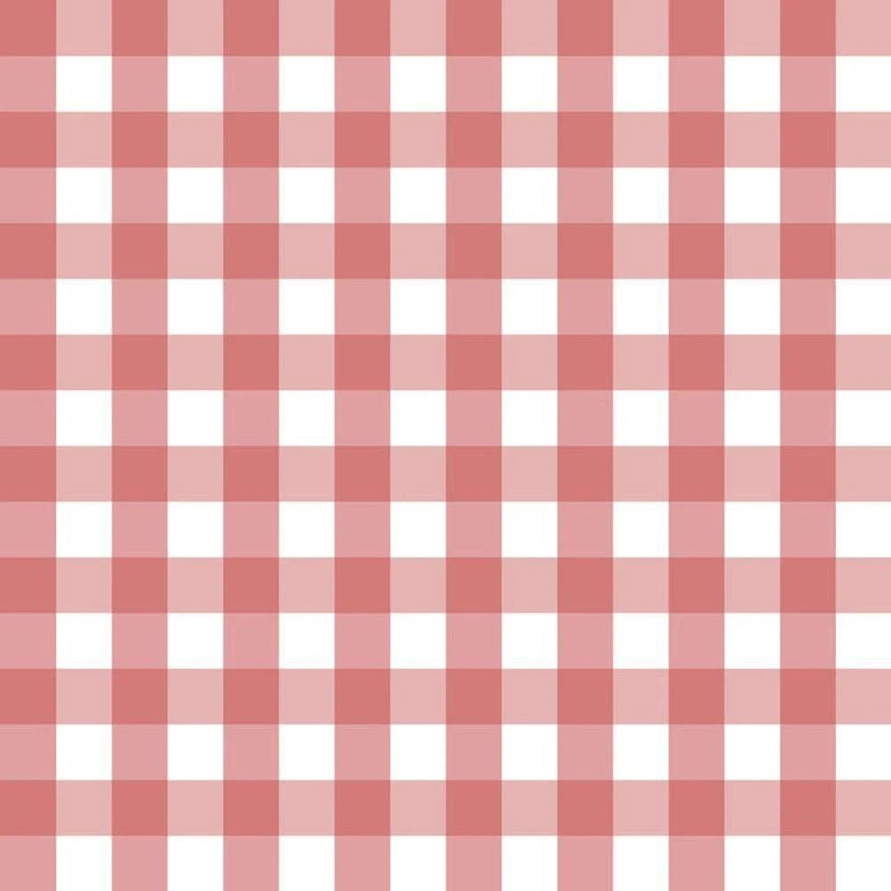 Papel De Parede Doce Estilo Xadrez Rosa 82304