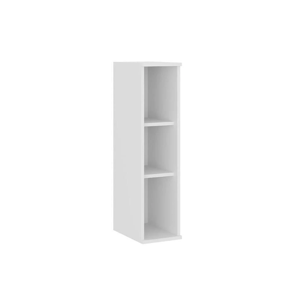 Nicho Cozinha Bella 2607 20CM 3 Prateleiras MDP Fosco Branco Móveis Carraro