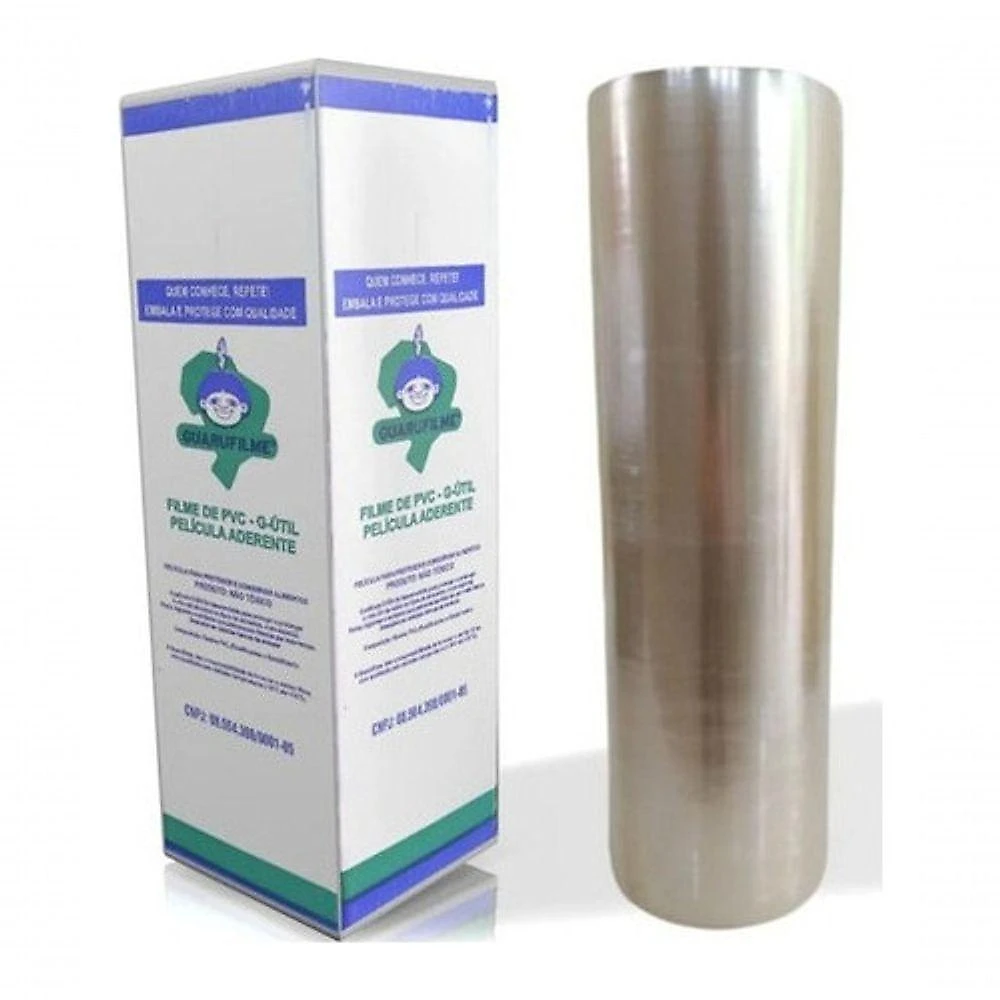 Filme Pvc Esticável 60cm X 300mt Reais para Proteção de Alimentos Transparente Higipack
