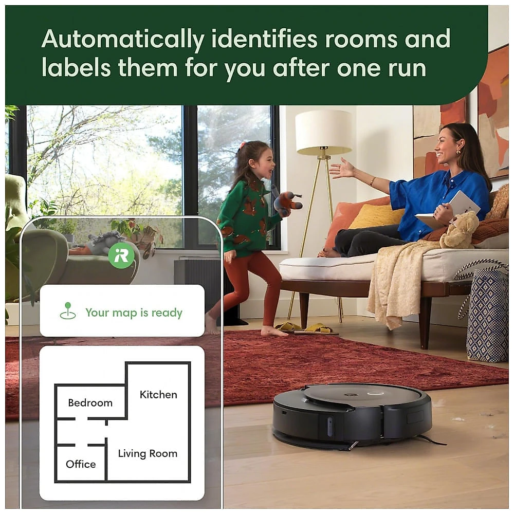 Robô Aspirador iRobot Roomba Combo 10 Max Preto Autoesvaziamento e Autolavagem 2-em-1