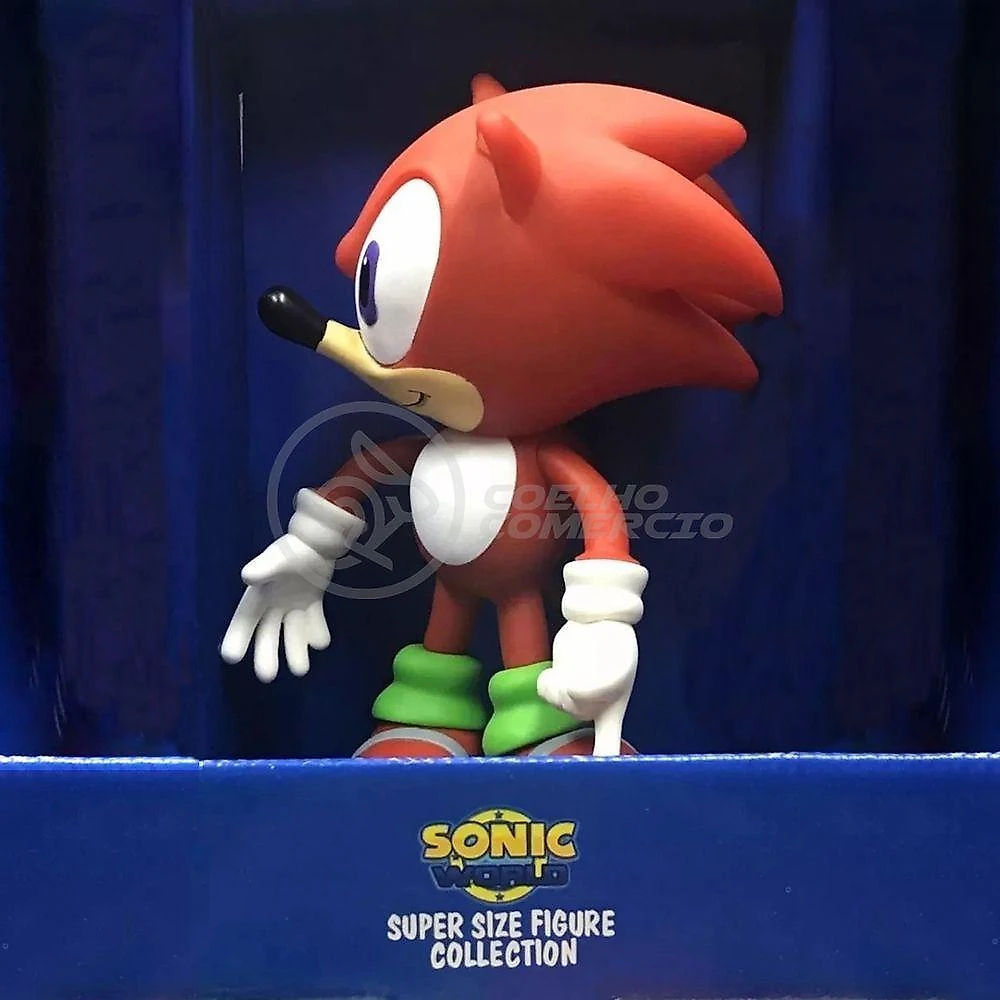 Boneco Sonic Red Vermelho Grande Super Size 23Cm - Sonic