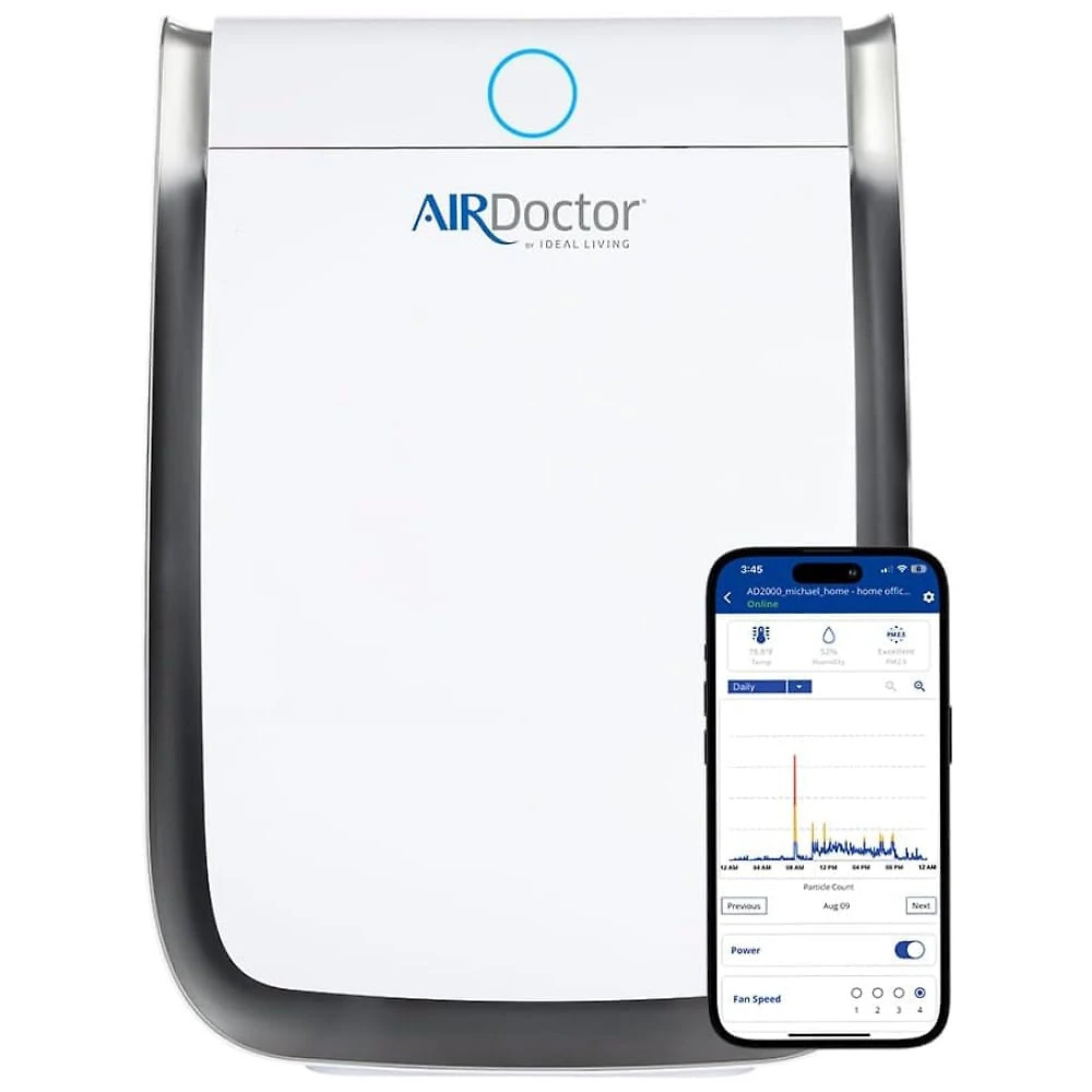 Purificador de Ar AIRDOCTOR UltraHEPA para Ambientes Grandes Filtragem de Carbono de 2x por Hora, até 1.274 pés q...