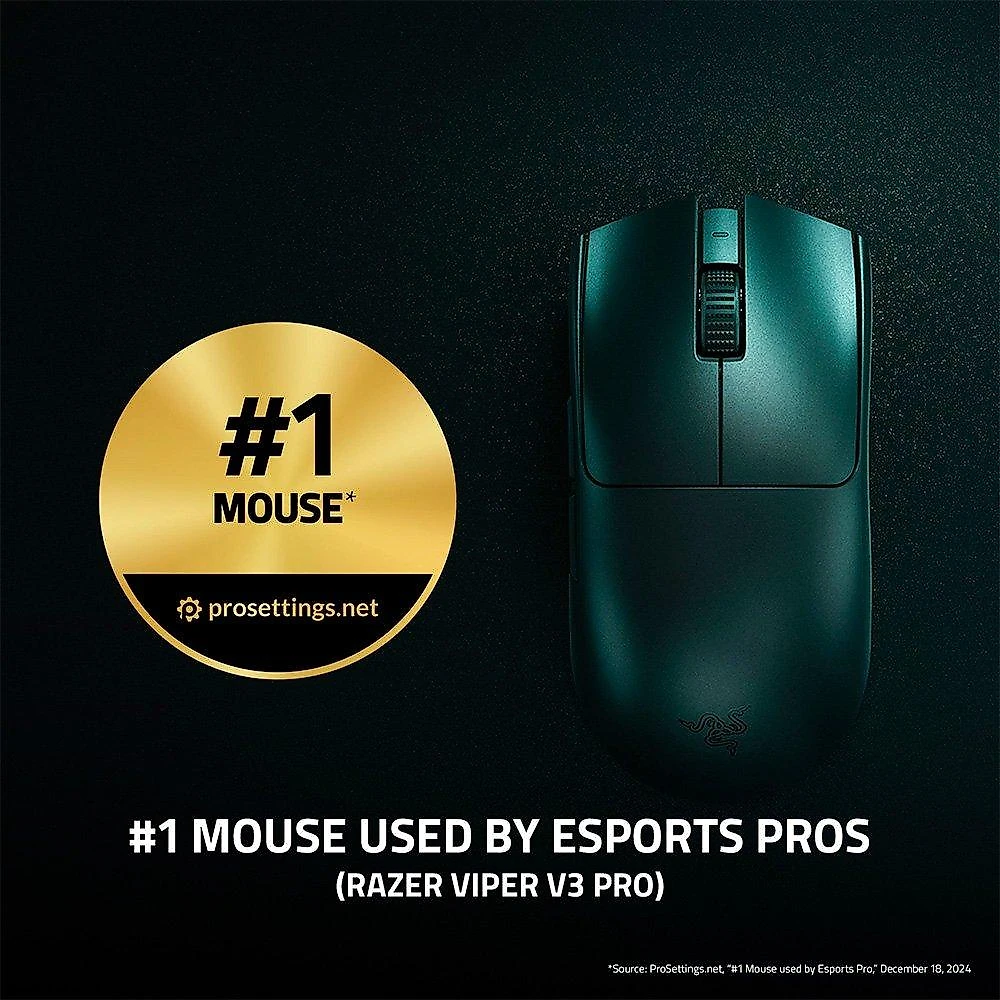 Mouse Gamer Sem Fio Razer Viper V3 Pro, 35000 DPI, Preto - RZ01-05120100-R3U1