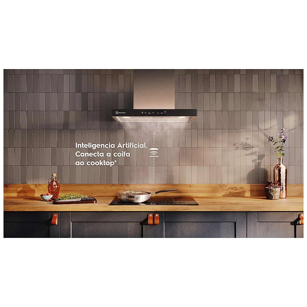 Coifa de Parede Electrolux Experience Hob2Hood 60cm Inox- CE6TF 110
