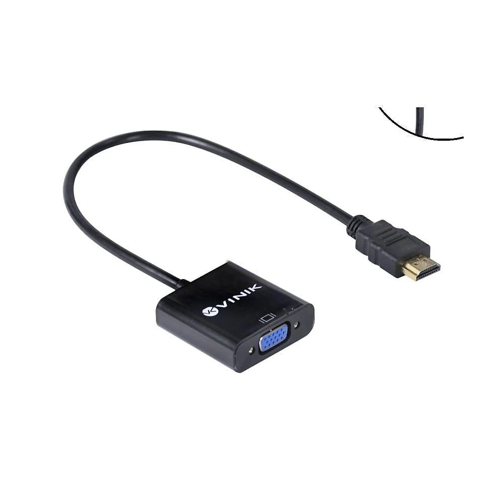 Cabo Adaptador Conversor HDMI Macho para VGA Fêmea 25CM para Projetor Monitor TV Vinik
