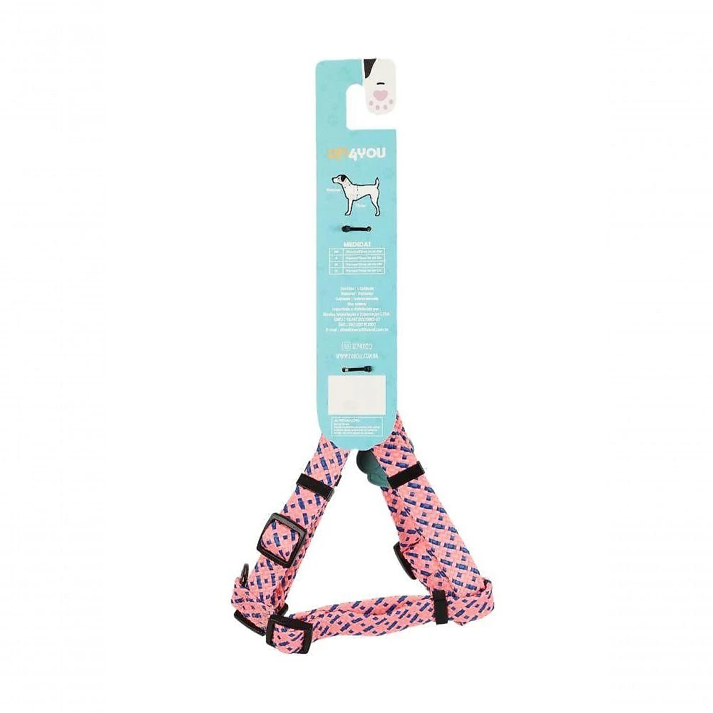 Peitoral Para Pet Pink - M Pink