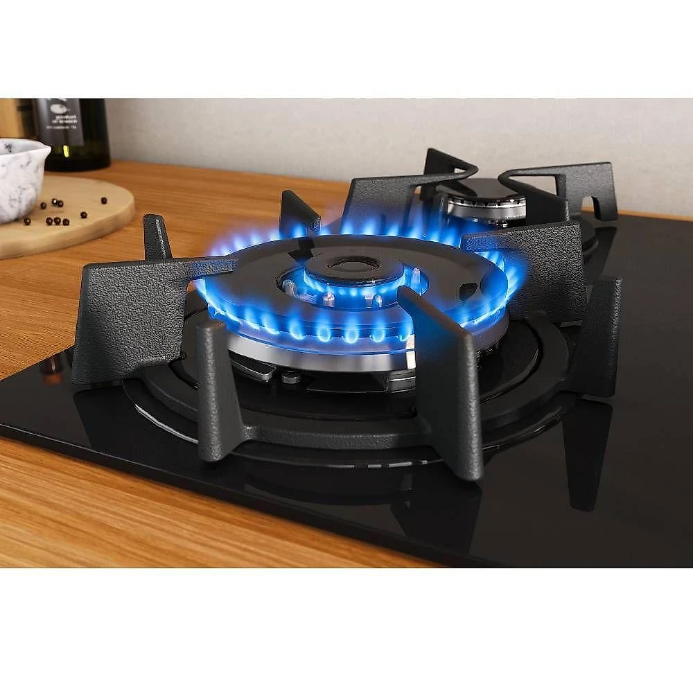 Cooktop a gás itatiaia itaplus 3700000492 4 bocas vidro temperado tripla chama preto bivolt