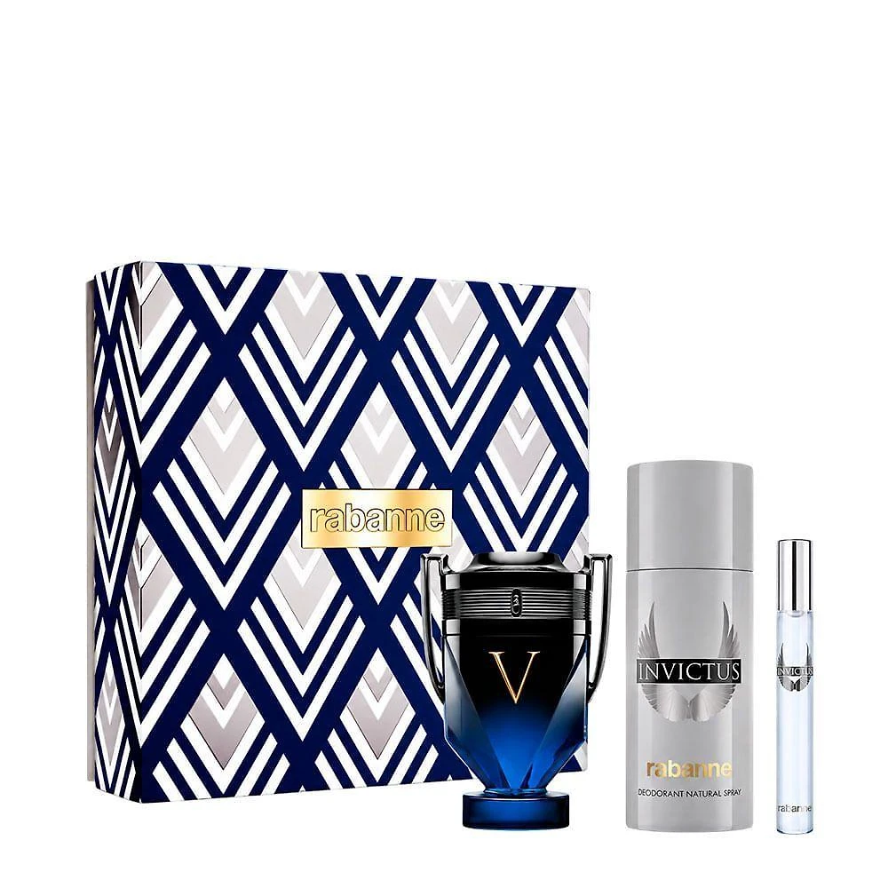 Kit de Perfume Invictus Victory Elixir Masculino Eau de Parfum Oriental Amadeirado 100ML Paco