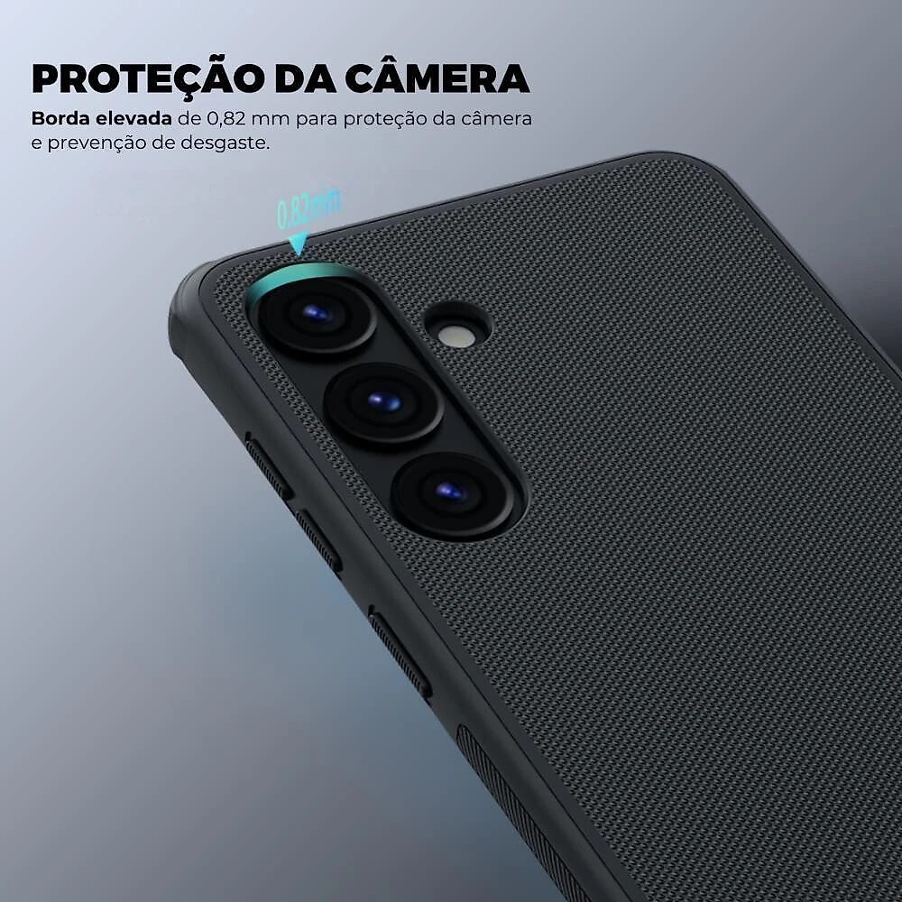 Capa para Samsung Galaxy S24 Gshield Super Frosted Nillkin Proteção Reforçada Polipropileno Preto 1