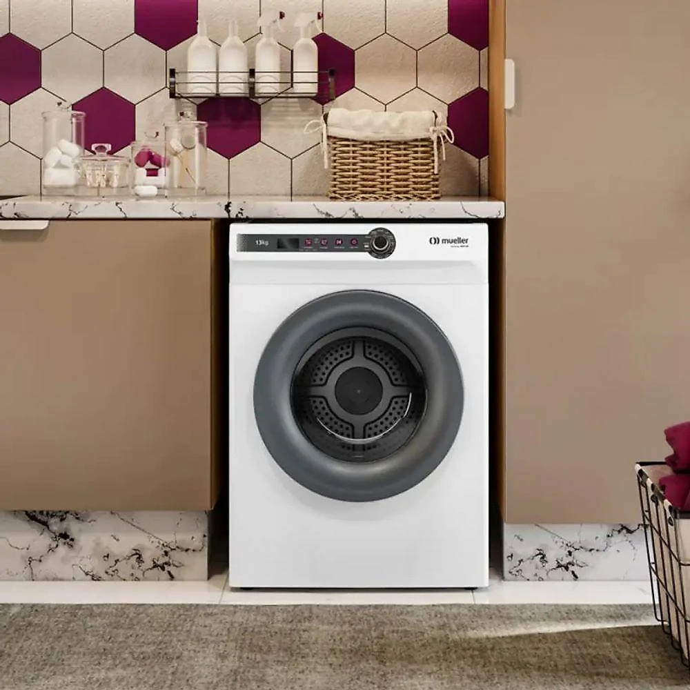 Secadora de Roupa Piso Mueller 13KG com Sensor de Umidade MSP13F Branco 220V