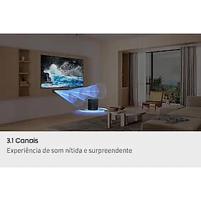 Soundbar Samsung B-Series HW-B650F/ZD 370W Bluetooth 3.1 Canais Dolby Audio Preto