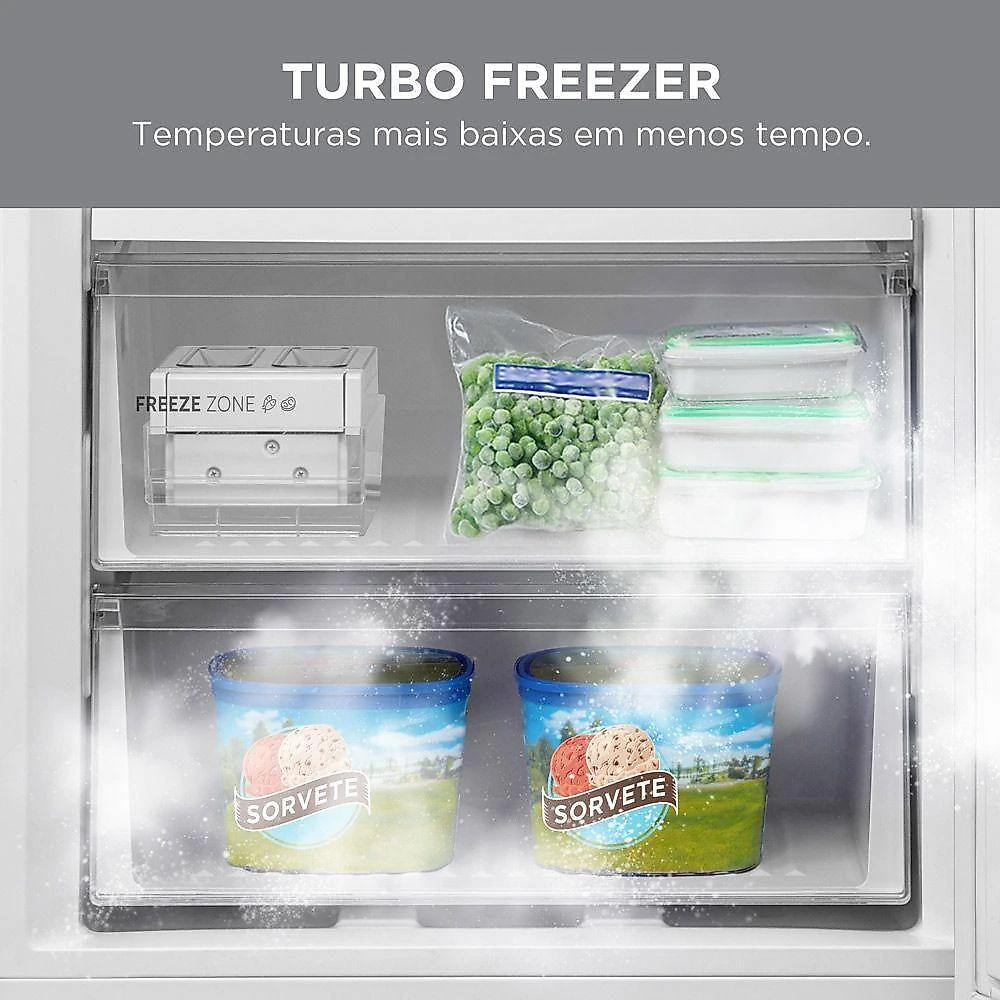 Refrigerador midea frost free duplex inverse 416l inverter branco bivolt (mdrb593fgd013)