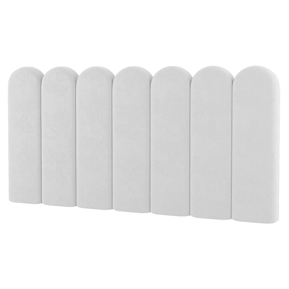 Painel Cabeceira Cama Box Casal Lana 140cm Sintético Branco - Desk Design
