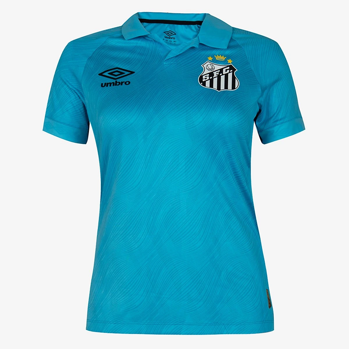 Miniatura Camisa Santos 25/26 N. 10 Neymar Jr. Jogador Edição Especial Umbro Feminina Azul+Preto - EGG