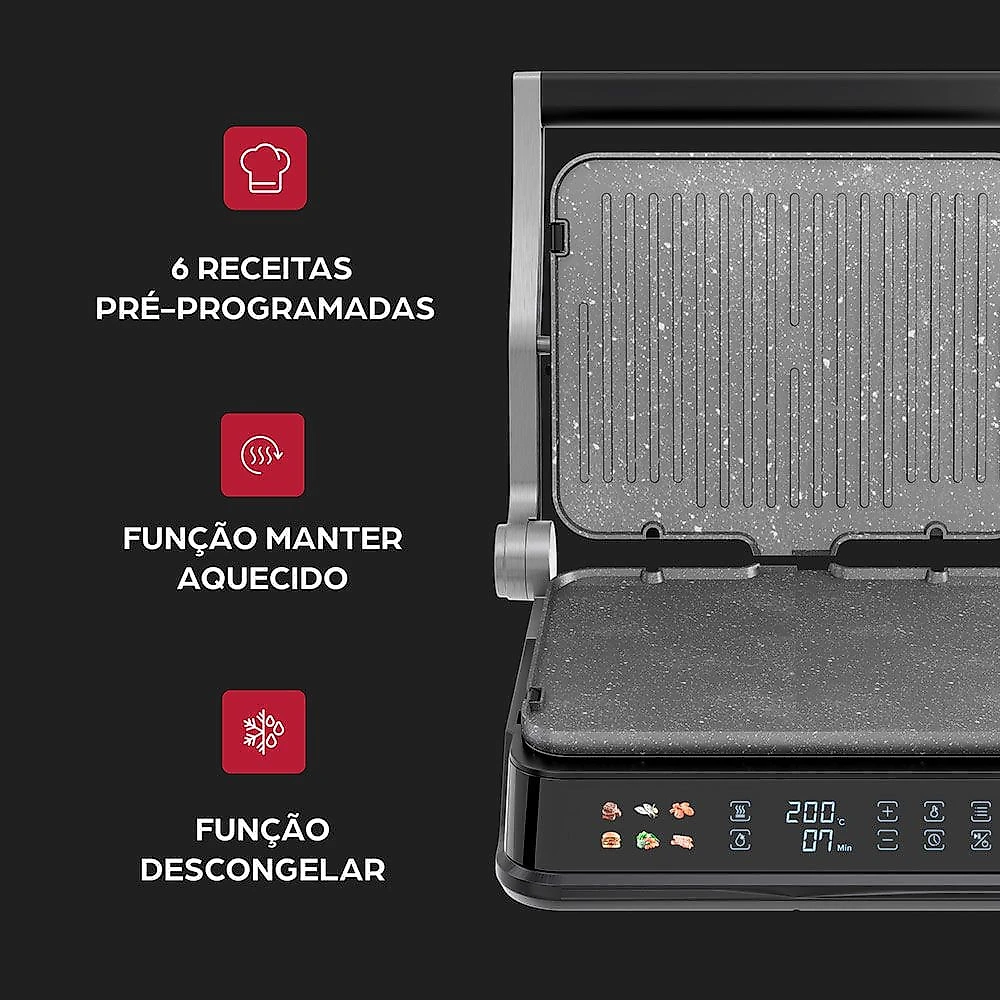 Grill Elétrico WAP com Chapas Antiaderentes Removíveis - WG2000 110