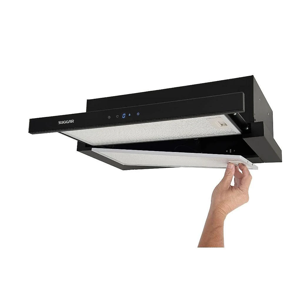 Depurador De Ar Suggar Slim De Embutir 60cm Preto 220v De62thpt