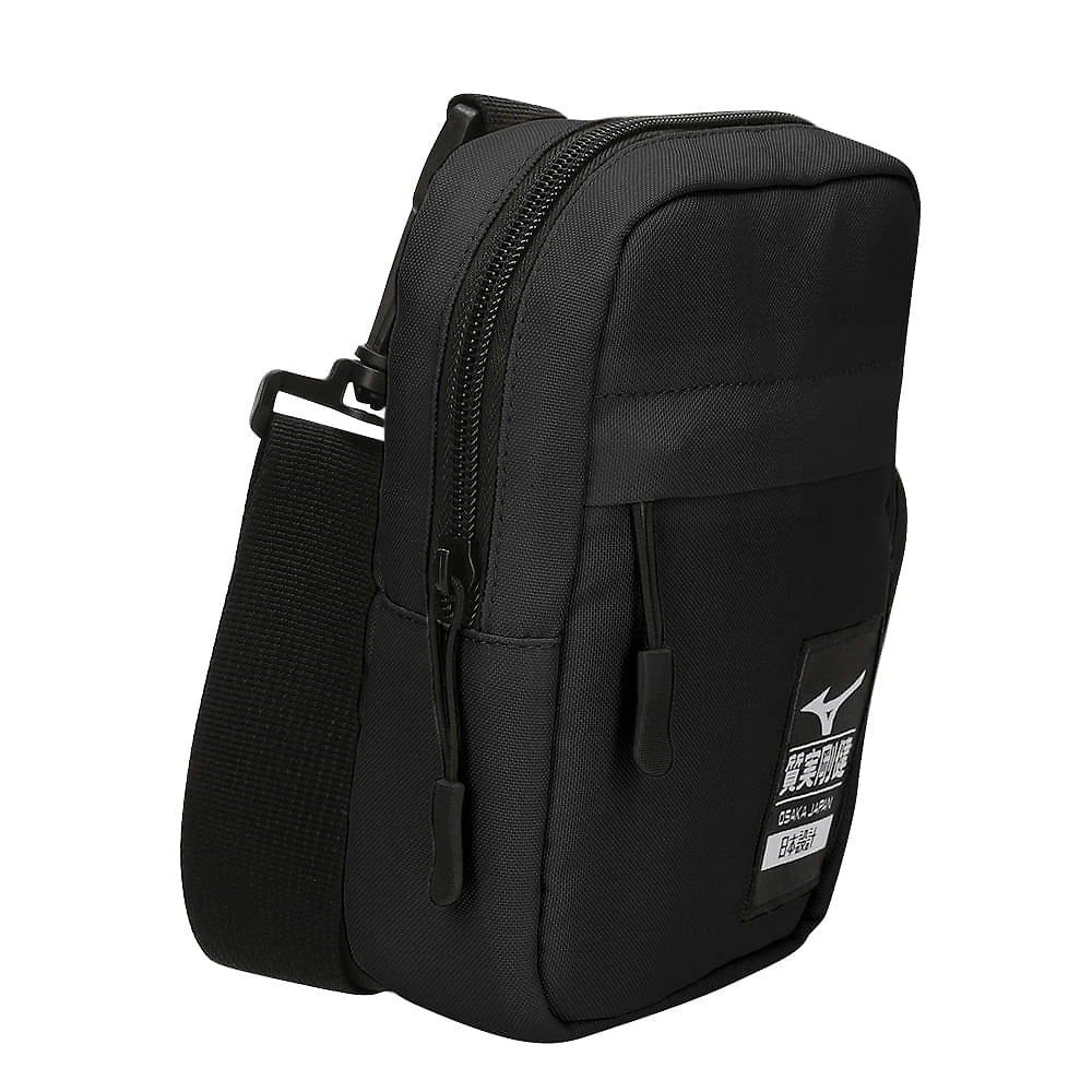 Miniatura Bolsa Transversal Unissex Mizuno Streetbag Preto