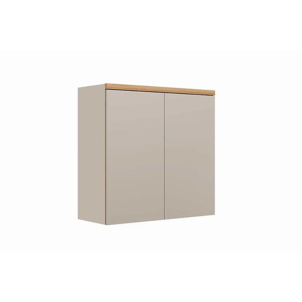 Armário Aéreo Cozinha Modulado Allure C- 2 Portas 80cm Jequitiba-gris Fosco - Linea Brasil